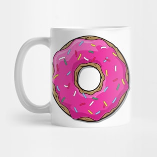 Pink Donut, Doughnut, Icing, Sprinkles, Frosting Mug